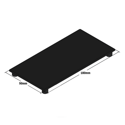 60-170-1 MODULAR SOLUTIONS POLYAMIDE PART<br>END CAP 180MM X 90MM BLACK